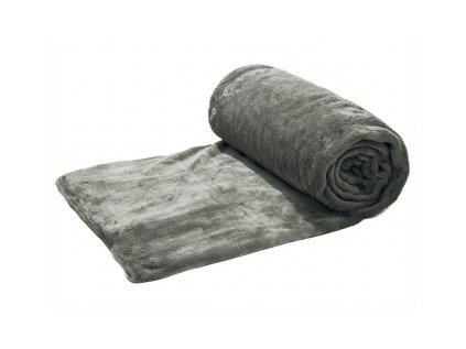 Šedá mikroplyšová deka CALMI 150×200 cm – hřejivá a měkká