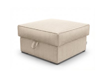 Krémový taburet SMART COSARO s úložným prostorem do moderního interiéru