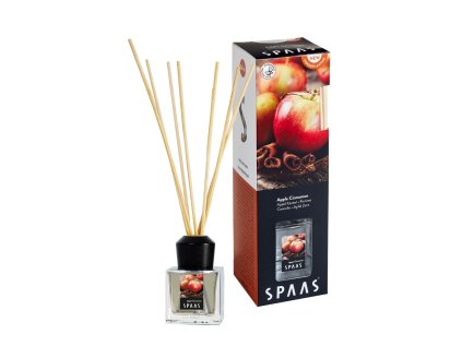 Tyčinkový aroma difuzér APPLE CINNAMON 50 ml – vůně jablko a skořice