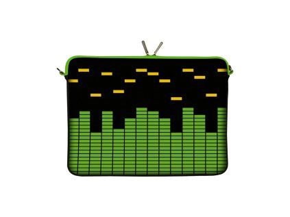 Obal na notebook 15.6" EQUALIZER zeleno-černý s moderním grafickým motivem