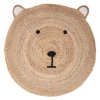 46956 detsky jutovy koberec bear head 100 cm