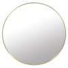 Zlaté kulaté zrcadlo LEOBERT - různé velikosti (Premer zrcala 60 cm)
