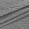 Šedý přehoz na postel se vzorem LEAVES (Dimenzije 170 x 210 cm)