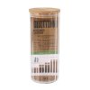 56631 sklenena doza na potraviny titico s bambusovym vikem 9 x 21 cm