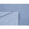 Pohodlné povlečení MODERNA bílo-modré pruhy bavlněné