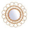 60895 kulate zrcadlo sun petals ratanovy ram prumer 50 cm