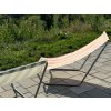 Elegantní sada skládacích plážových lehátek SAND, modré pruhy