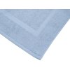 Luxusní světle modrá koupelnová předložka BASIC 45x65 cm, 100% bavlna