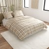 65972 3 stylove povleceni mikroplys plaid kremove do moderni loznice