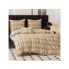 65972 4 stylove povleceni mikroplys plaid kremove pro utulny interier