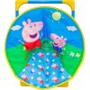 Pohodlné modré dětské křeslo PEPPA PIG, ideální pro zábavu a relaxaci.