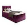 Oblazinjena postelja boxspring GLORIEN 100x200 cm vijolična