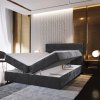 Oblazinjena postelja boxspring GLORIEN VELVET 160x200 cm roza