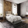 Čalouněná postel boxspring MERALIS 100x200 cm šedá – moderní elegance