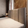 Oblazinjena postelja boxspring MERALIS 180x200 cm siva