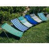 Komplet 2 zložljivih plažnih ležalnikov SAND LEMON