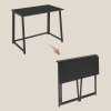 Kompaktní pracovní stůl 80 x 40 cm, celý v černém provedení – elegantní a praktický.