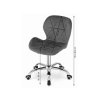 80717 8 set do pracovny zarimo stul 80x40 cm cerny kreslo avola velvet cerne