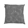 Venkovní polštář OLIVOR 45x45 cm tmavě šedý s moderním vzorem