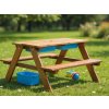 Otroška vrtna klop z igralno mizo PLAYLAND 88x88x51 cm
