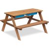 Otroška vrtna klop z igralno mizo PLAYLAND 88x88x51 cm