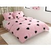 Stylové bavlněné povlečení CORAZON BLEND růžové s motivem srdcí