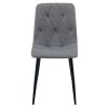Stylová jídelní židle LIBRA šedá s černými nohami