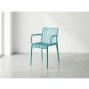 Moderní židle TREGO modrá s područkami – lehká a odolná