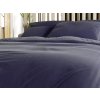 Luxusní hotelové povlečení JASMINE PURE tmavě modré s proužkem