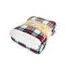 Stylová deka BUFFALO TARTAN barevná z mikroplyše s beránkem