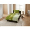 Bavlněné ložní povlečení SEGINO zelené s geometrickým motivem