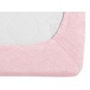 Froté prostěradlo EXCLUSIVE světle růžové 90x200 cm – decentní barva do ložnice