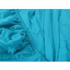 Kvalitní tyrkysové prostěradlo jersey s lycrou 180x200