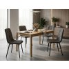 90480 7 designova zidle libra stone grey tmave seda s cernymi nohami