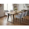 90648 4 moderni jidelni kreslo loren velvet sede s kovovymi nohami