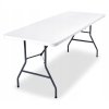 Skládací cateringový stůl CATERON bílý 70x180 cm