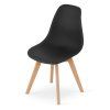 92565 3 stylova cerna zidle kito s minimalistickym designem