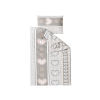 Elegantní krepové povlečení HEART RETRO POLY šedé s patchwork vzorem