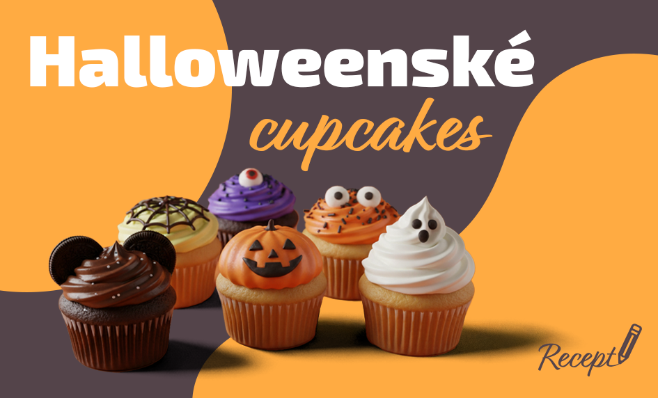 Recept na halloweenské cupcakes