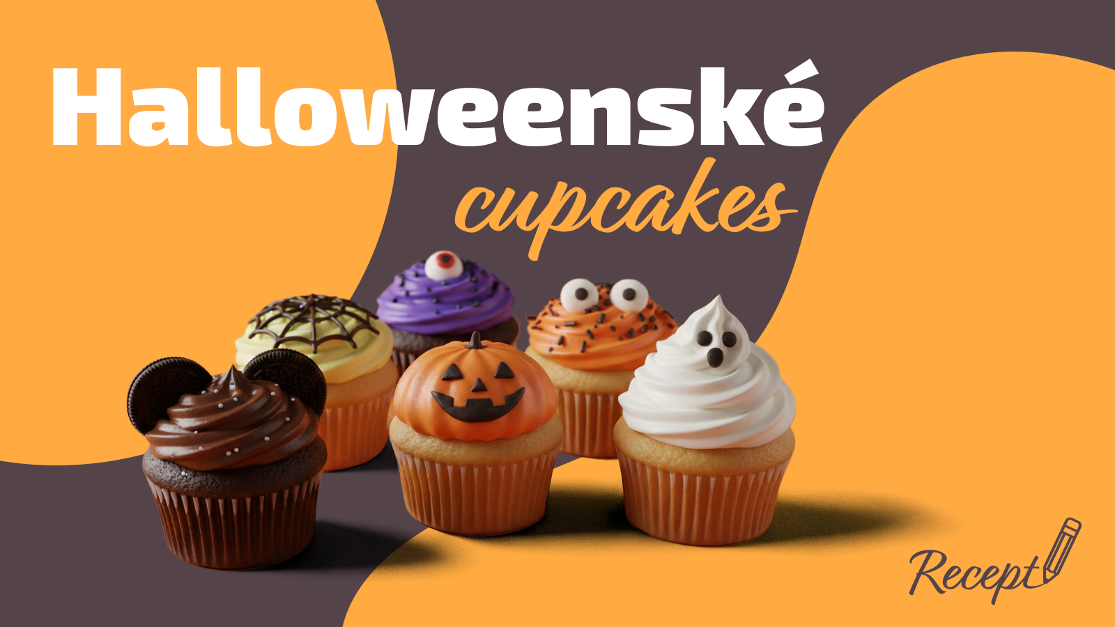 halloweenske cupcakes