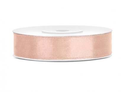 Saténová stuha 12mm/25m BROSKVOVÁ