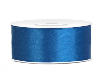 Saténová stuha 25mm/25m MODRÁ