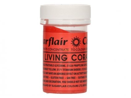 Gelová barva Sugarflair Spectral LIVING CORAL, 25g