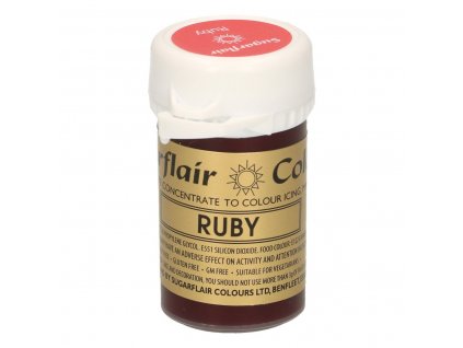 Gelová barva Sugarflair Spectral RUBY, 25g