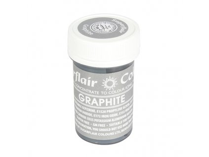 gelova barva sugarflair 25 g graphite