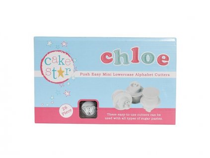 Vypichovače "malá abeceda" CHLOE MINI  1,7cm, Cake Star