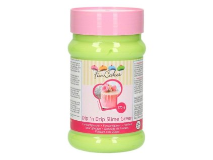 Fondánová poleva Dip´ n Drip Slime Green, FunCakes, 375g