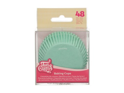 FUNCAKES2021 F84140 FUNCAKES BAKING CUPS MINT GREEN JPG