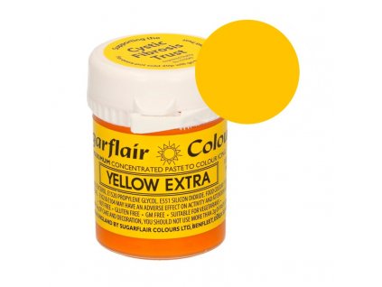 Gelová barva Sugarflair koncentrovaná YELLOW EXTRA, 42g