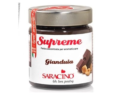 saracino natural highly concentrated food flavouring gel 100hazelnuts 1kg and 200g